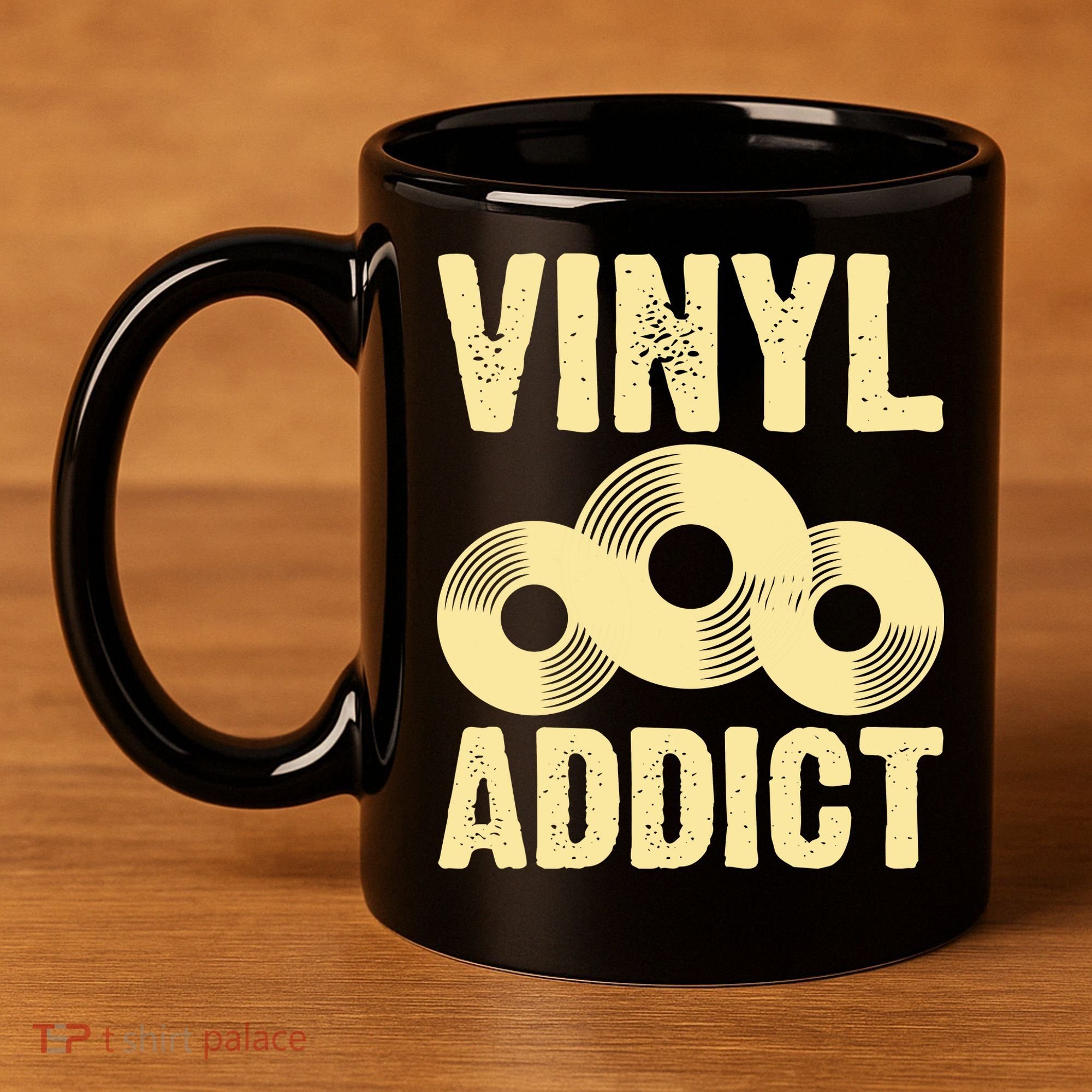 Vinyl Addict 11oz C Handle Ceramic Mug