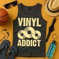 Vinyl Addict Tank Top thumb 4