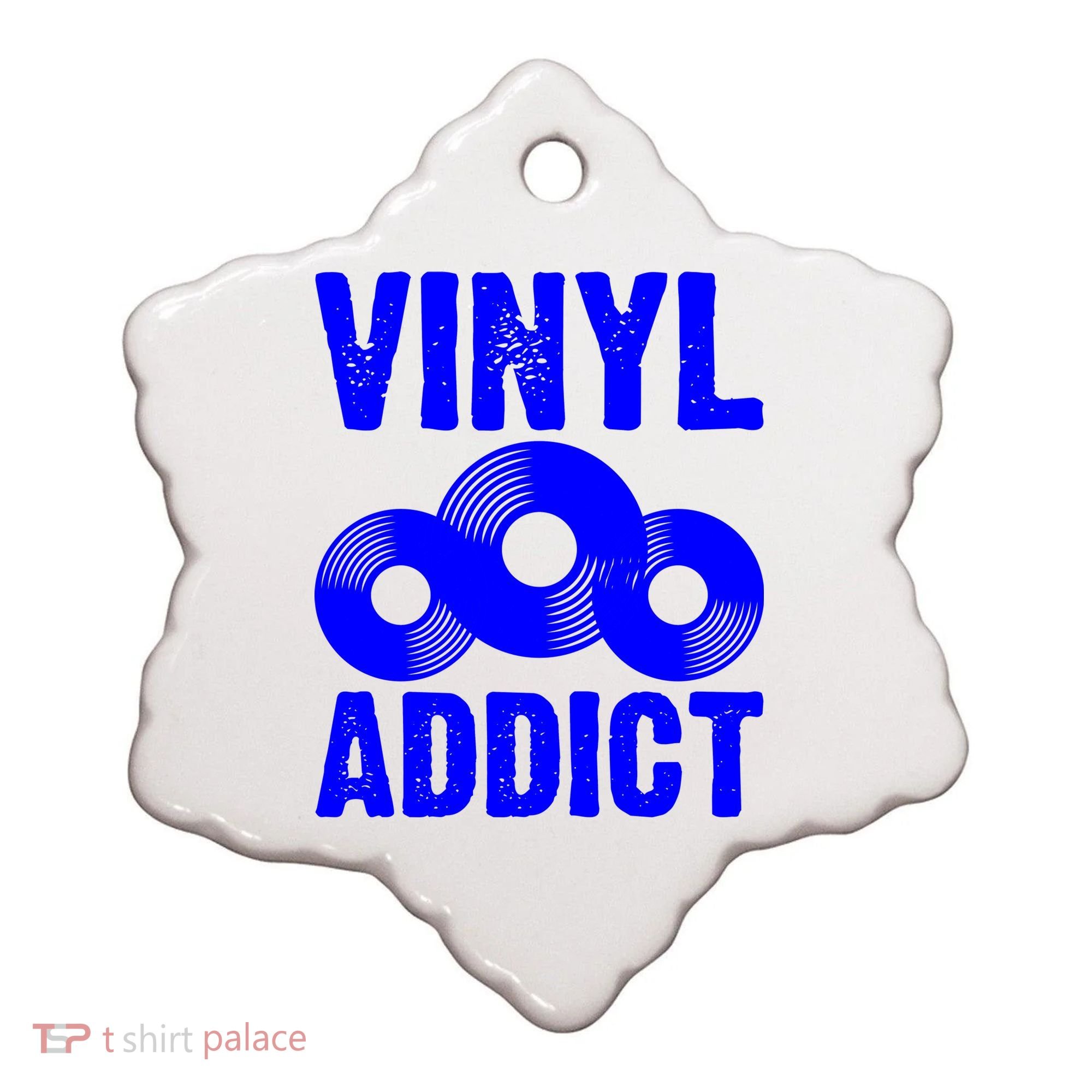 Vinyl Addict Ceramic Ornament