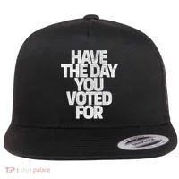 Voting Aftermath Flat Bill Trucker Hat thumb 0