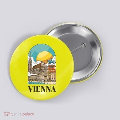 Vienna Austria Button