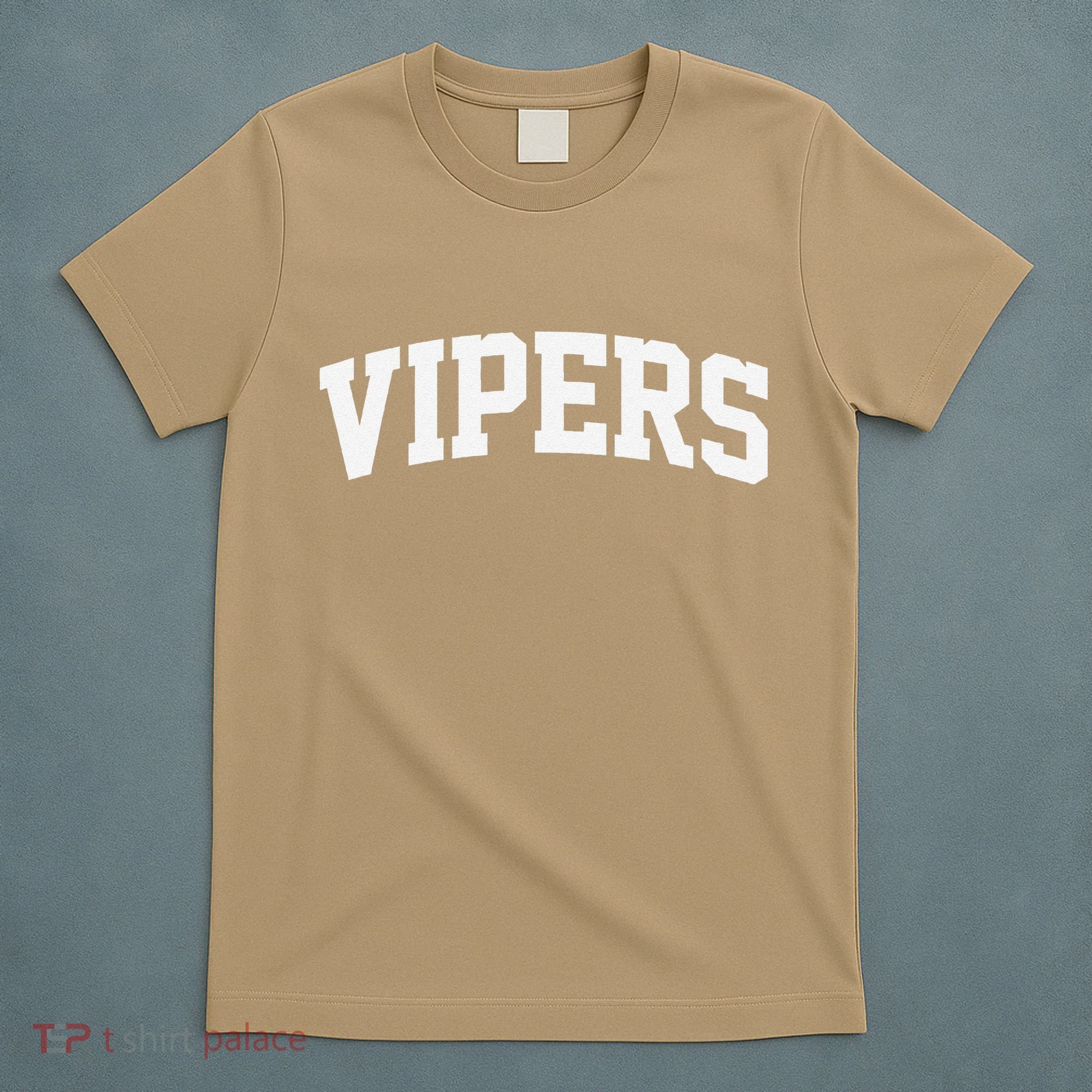 Vipers Arch Vintage Retro College Athletic Sports T-Shirt