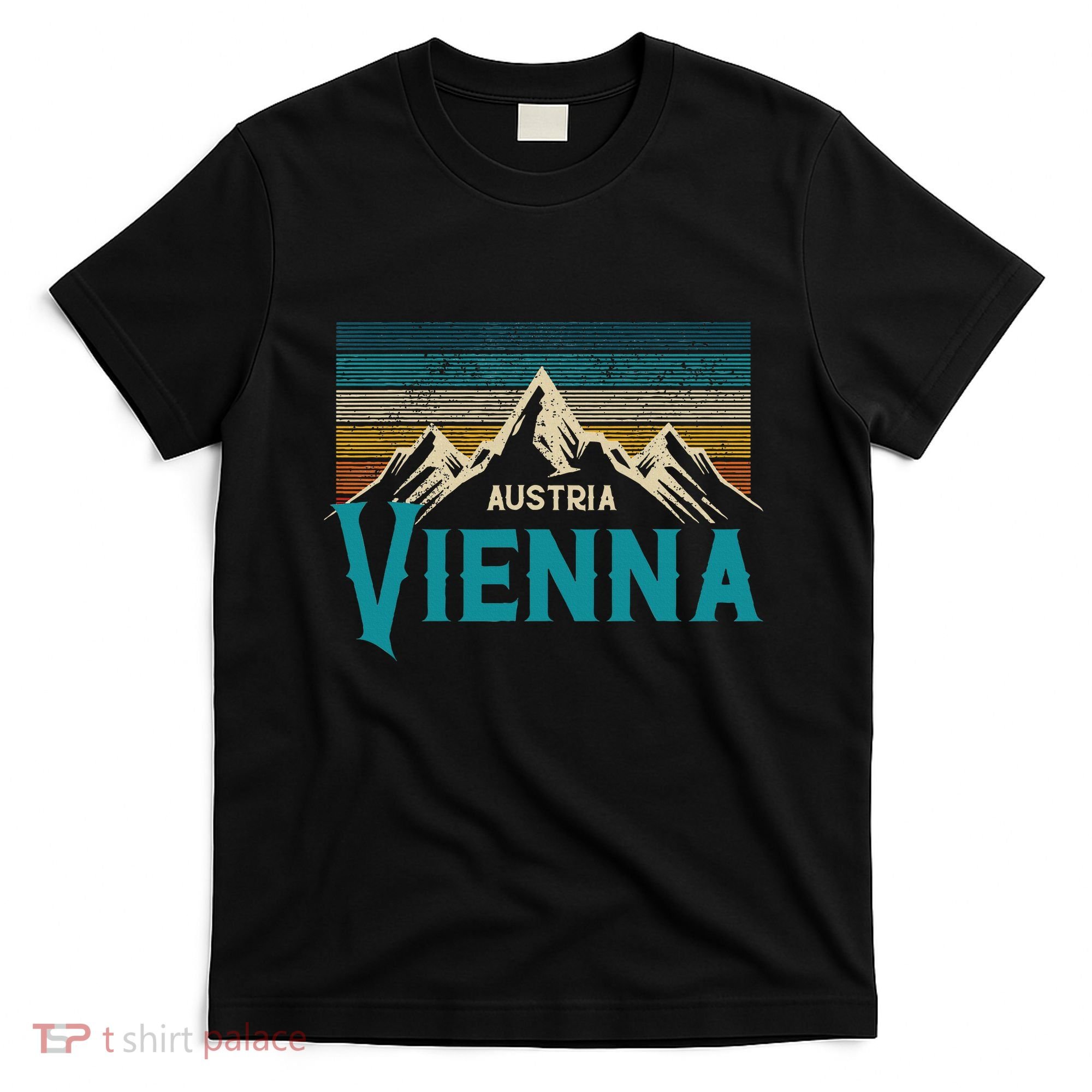 Vienna Austria Vienna Vintage Mountains Alps Ski Souvenir T-Shirt
