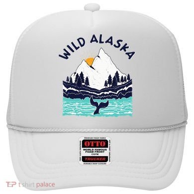 Vintage Alaska Wild Landscape Humpback Whale Hat
