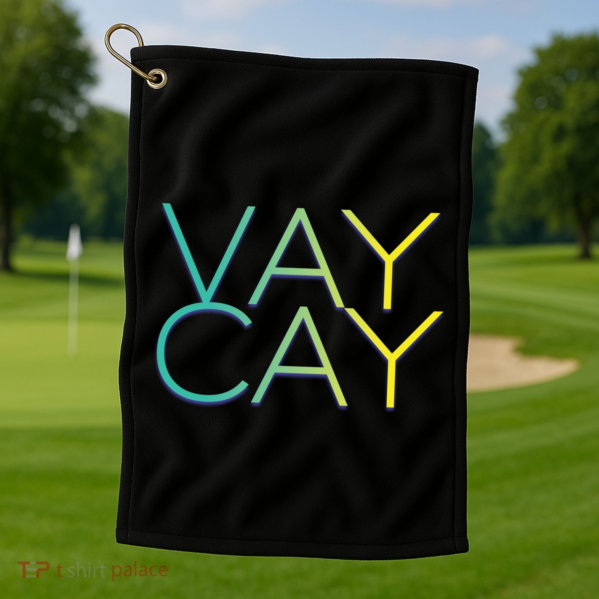 VayCay Vacation Logo Golf Towel