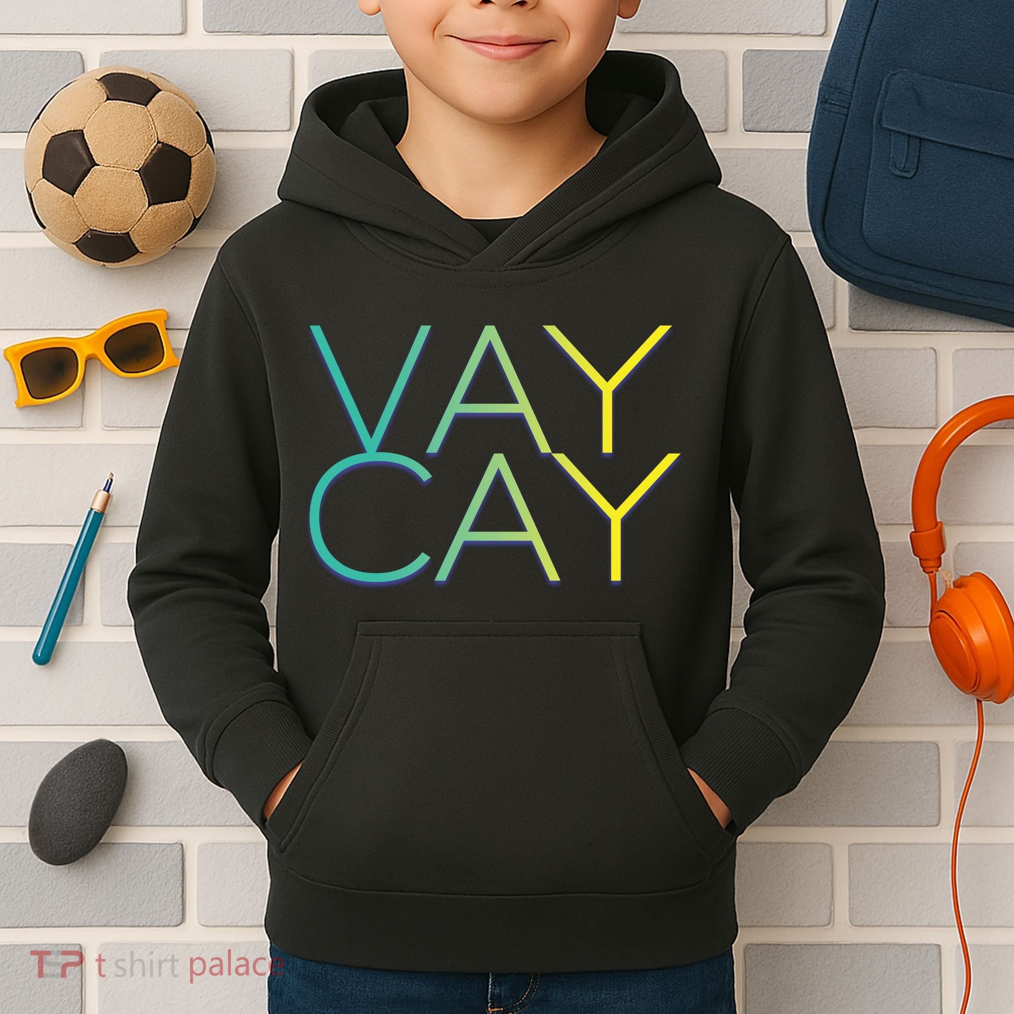 VayCay Vacation Logo Kids Hoodie