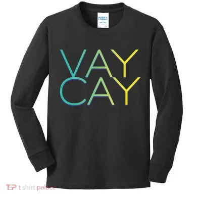 VayCay Vacation Logo Kids Long Sleeve Shirt