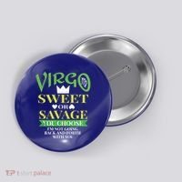 Virgo Astrology Zodiac September Birthday Quote Horoscope Gift Button thumb 0