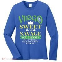 Virgo Astrology Zodiac September Birthday Quote Horoscope Gift Women's Long Sleeve Shirt thumb 0