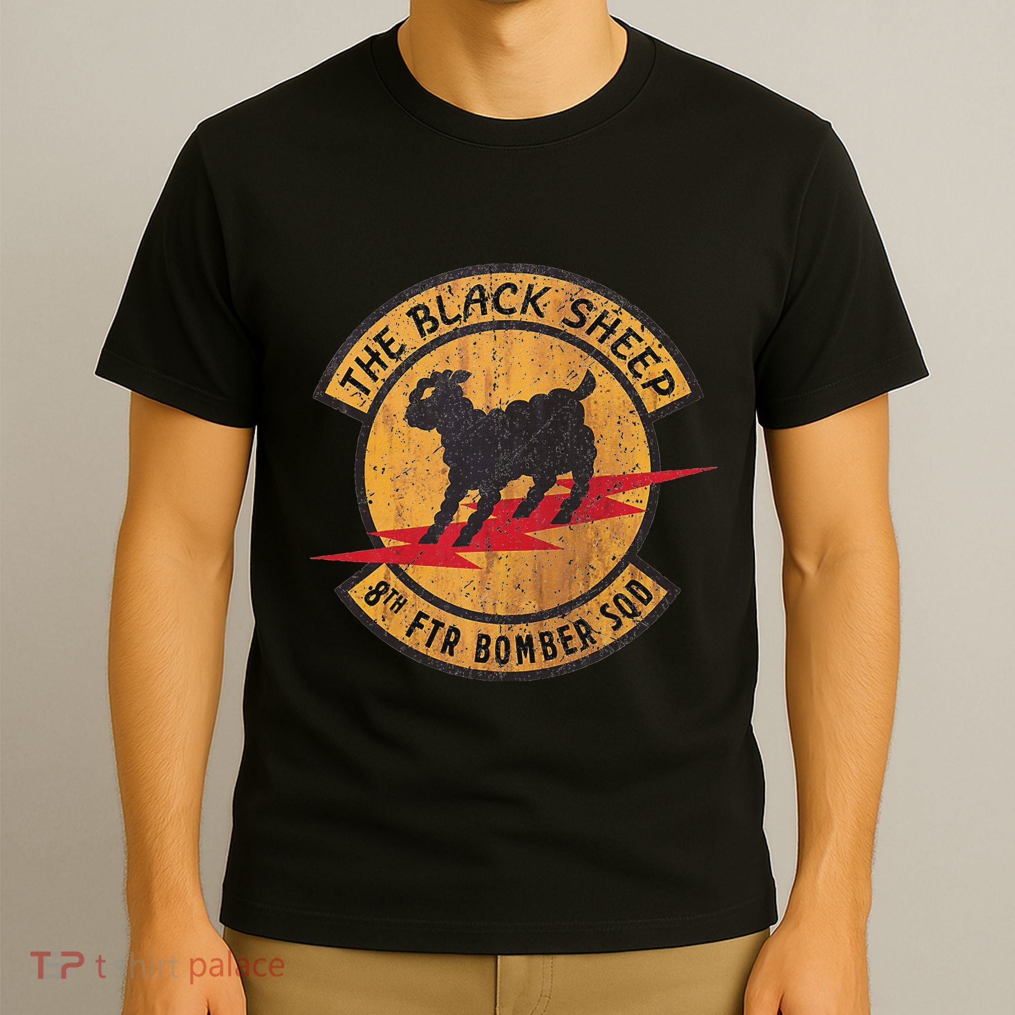 Vintage Black 8th Ftr Bomber Squadron T-Shirt
