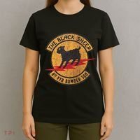 Vintage Black 8th Ftr Bomber Squadron T-Shirt thumb 4