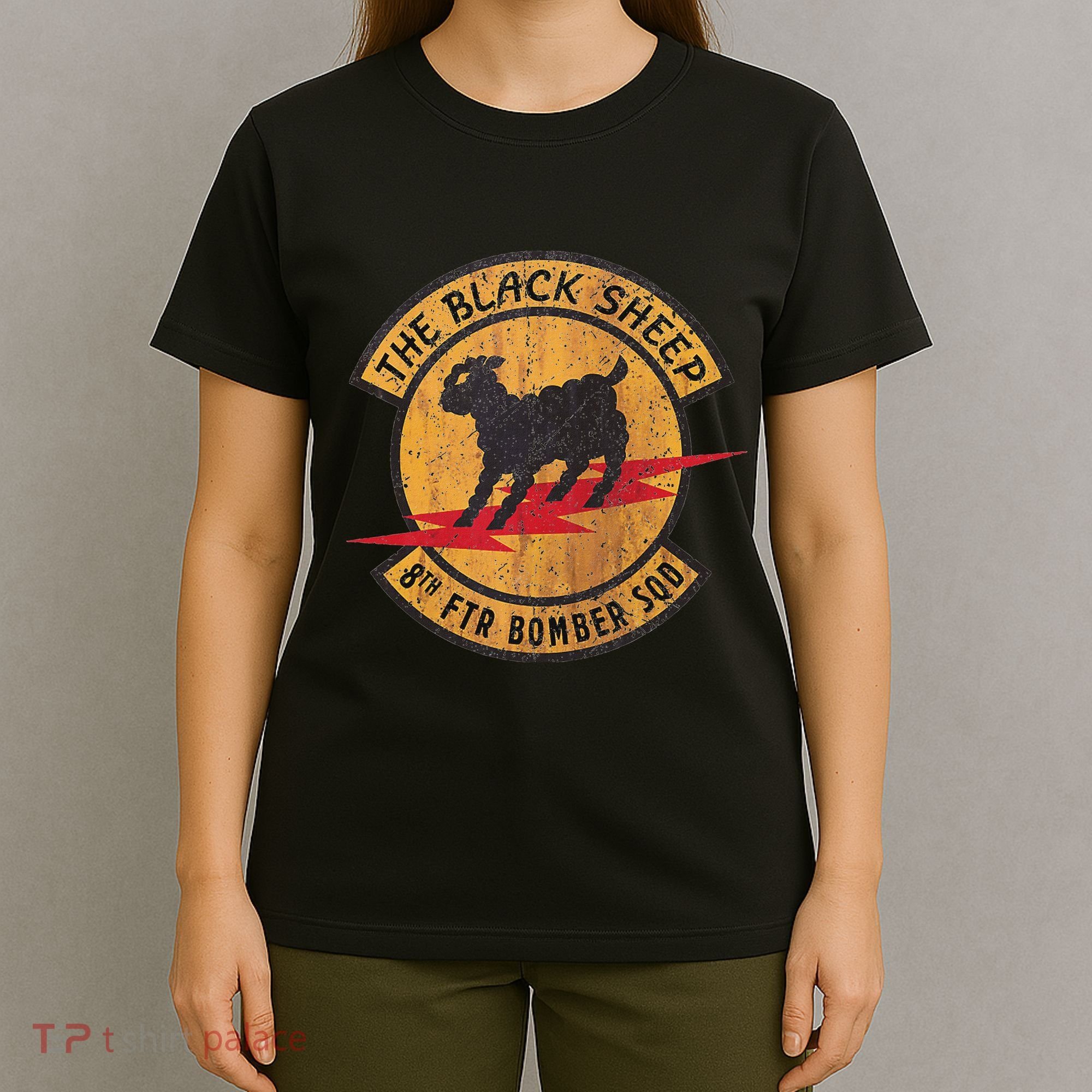 Vintage Black 8th Ftr Bomber Squadron T-Shirt