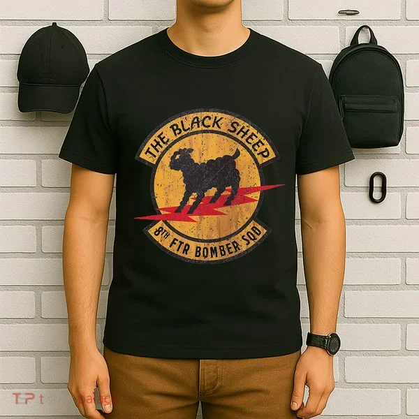 Vintage Black 8th Ftr Bomber Squadron T-Shirt