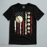 Vintage Baseball American Flag T-Shirt thumb 5