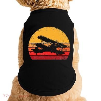 Vintage Biplane Aviator Doggie Tank