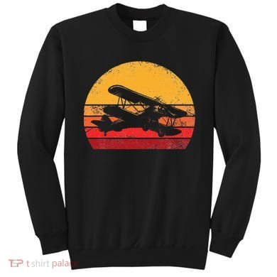 Vintage Biplane Aviator Sweatshirt