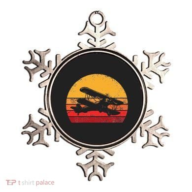 Vintage Biplane Aviator Ornament