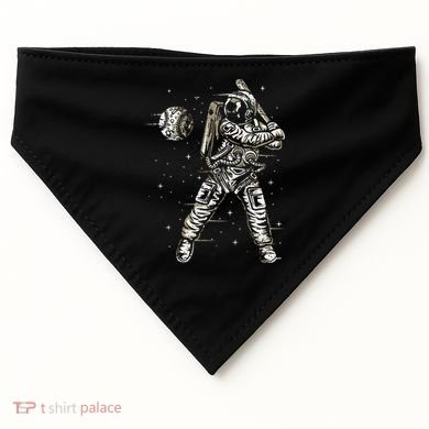 Vintage Baseball Astronaut  Space Baseball USA-Made Doggie Bandana