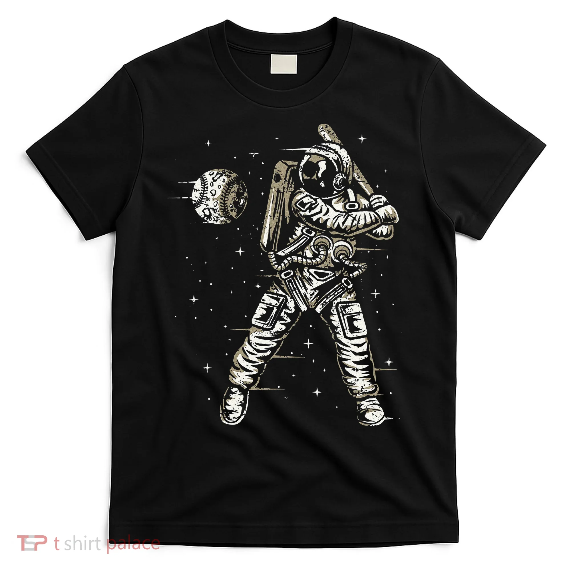 Vintage Baseball Astronaut  Space Baseball T-Shirt
