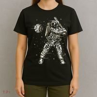 Vintage Baseball Astronaut  Space Baseball T-Shirt thumb 4