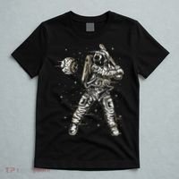 Vintage Baseball Astronaut  Space Baseball T-Shirt thumb 5