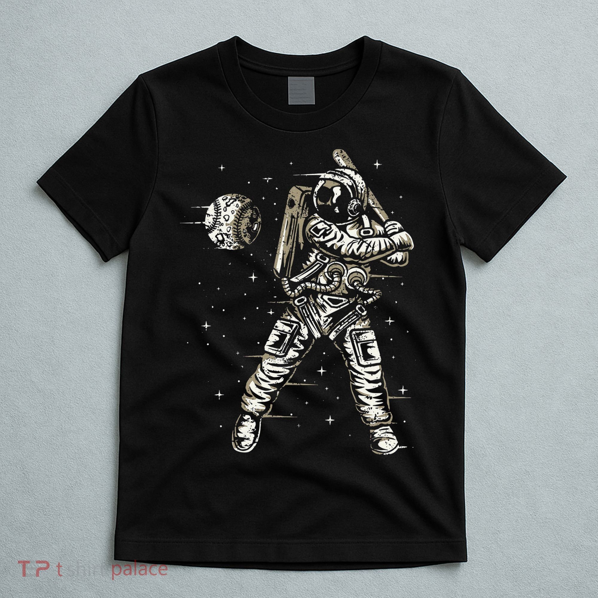 Vintage Baseball Astronaut  Space Baseball T-Shirt