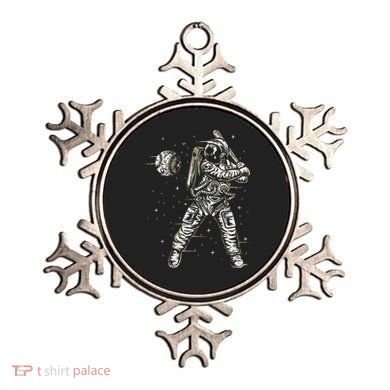Vintage Baseball Astronaut  Space Baseball Ornament