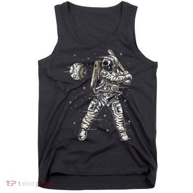 Vintage Baseball Astronaut  Space Baseball Tank Top