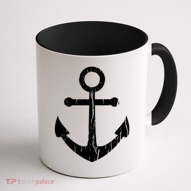 Vintage Boat Anchor Nautical Sailing Coffee Mug back
