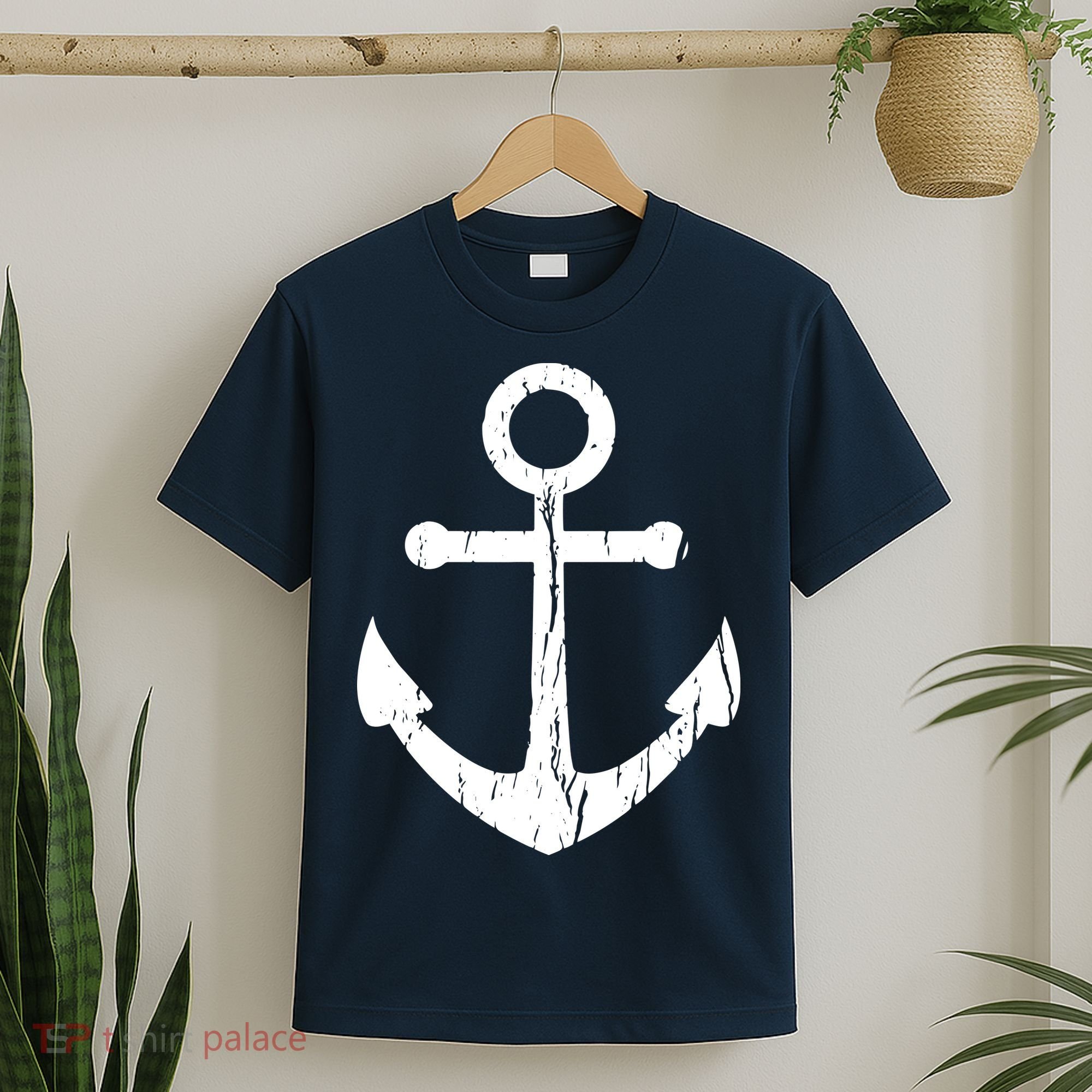 Vintage Boat Anchor Nautical Sailing T-Shirt