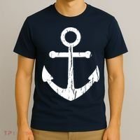Vintage Boat Anchor Nautical Sailing T-Shirt thumb 3