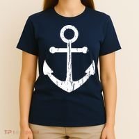 Vintage Boat Anchor Nautical Sailing T-Shirt thumb 4