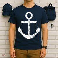 Vintage Boat Anchor Nautical Sailing T-Shirt thumb 6