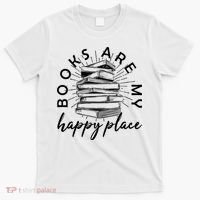 Vintage Books Are My Happy Place T-Shirt thumb 0
