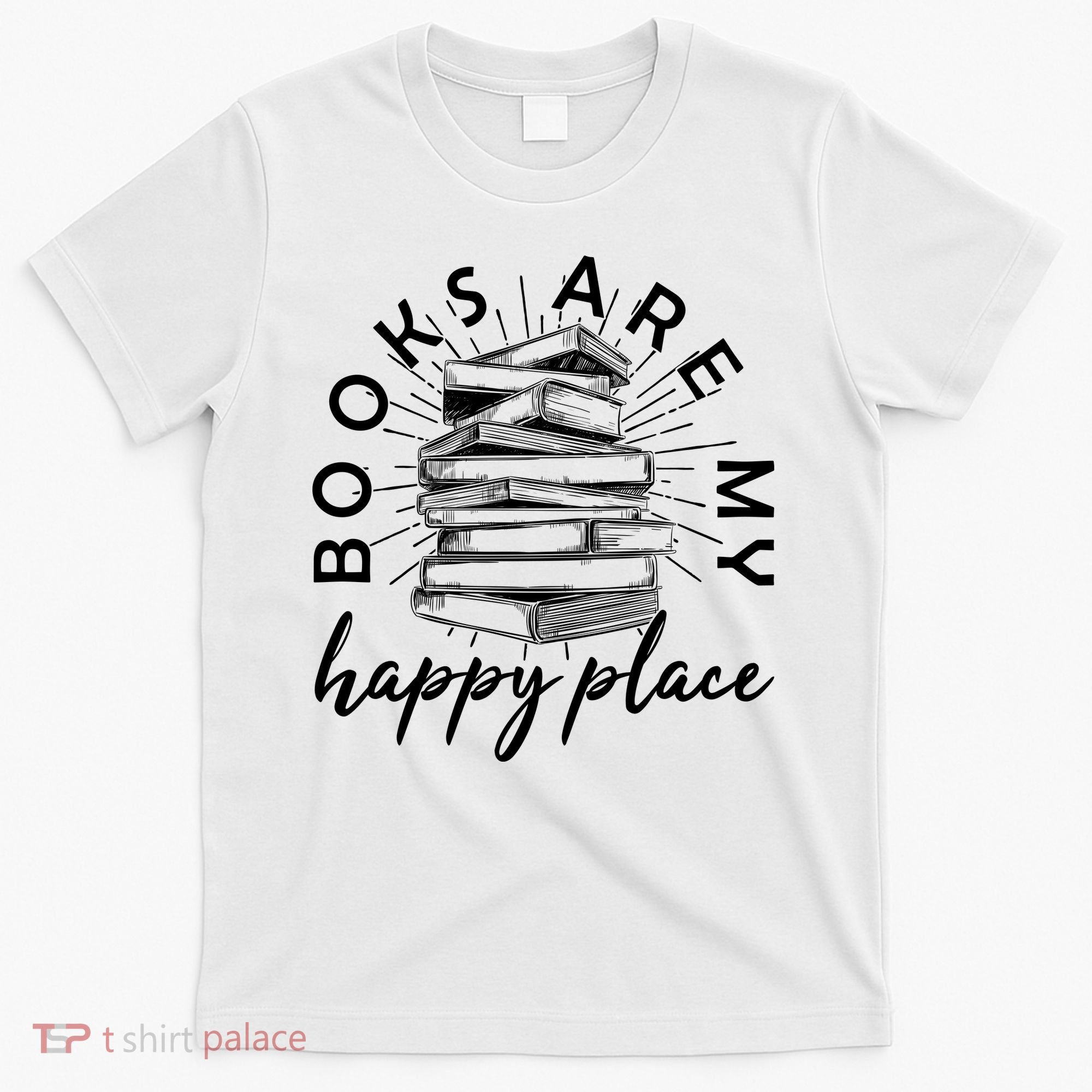 Vintage Books Are My Happy Place T-Shirt