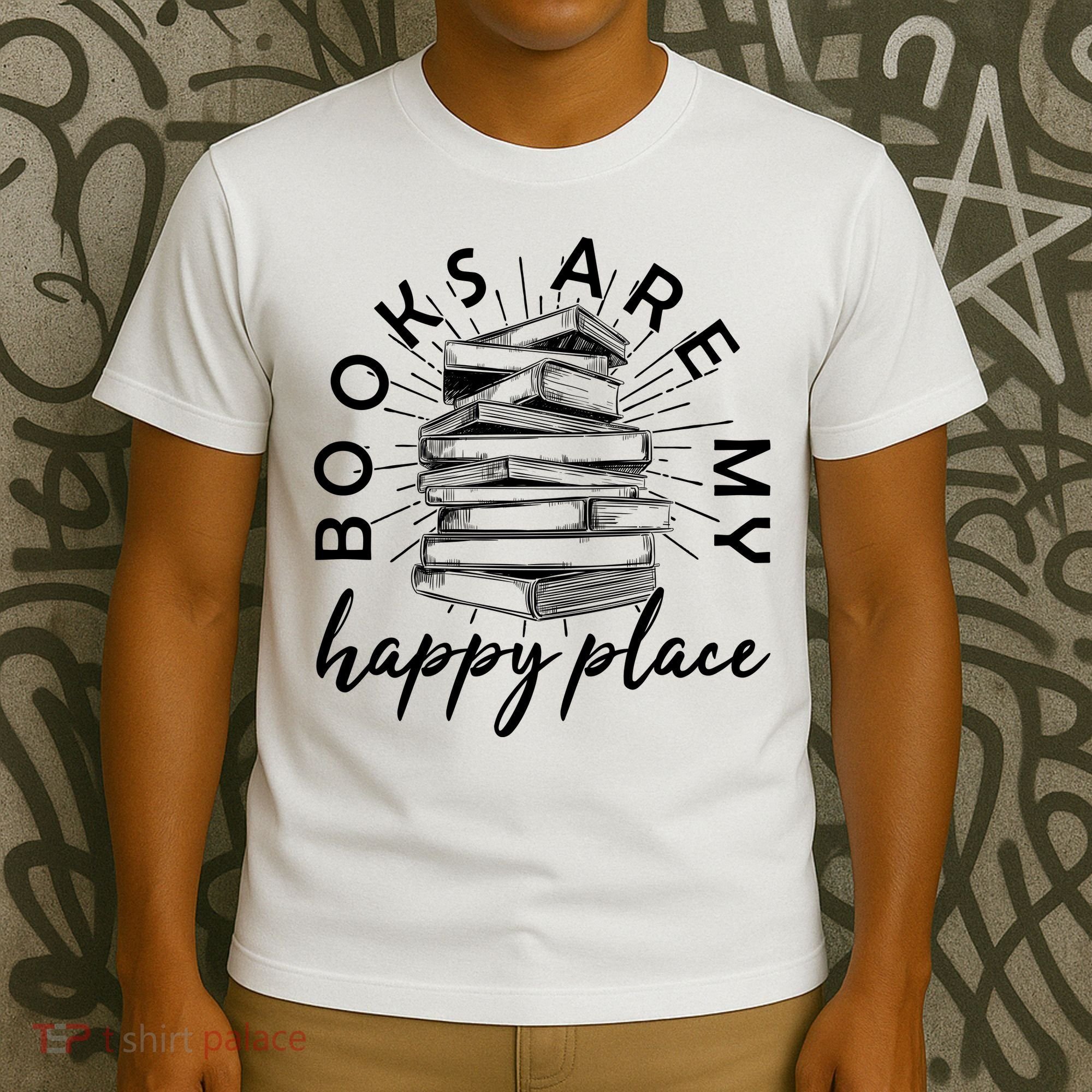 Vintage Books Are My Happy Place T-Shirt