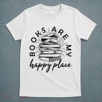 Vintage Books Are My Happy Place T-Shirt thumb 5