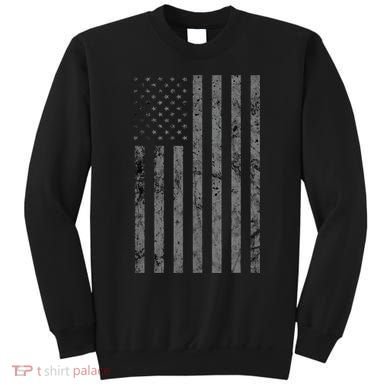 Vintage Black American Flag Sweatshirt