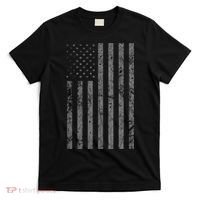 Vintage Black American Flag T-Shirt thumb 0