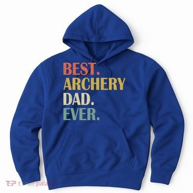 Vintage Best Archery Dad Ever Fathers Day Funny Funny Gift Hoodie