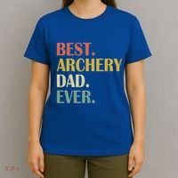Vintage Best Archery Dad Ever Fathers Day Funny Funny Gift T-Shirt thumb 4