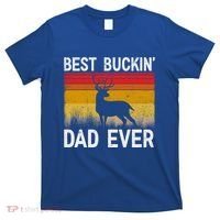 Vintage Best Buckin Dad Ever Deer Hunting Fathers Day Meaningful Gift T-Shirt thumb 0