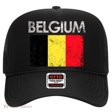 Vintage Belgium Belgian Flag Pride Gift Hat