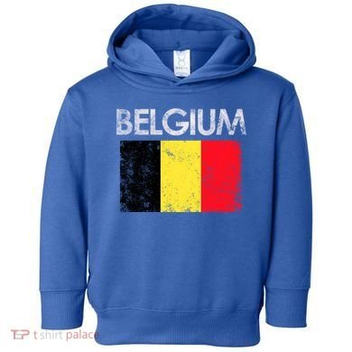 Vintage Belgium Belgian Flag Pride Gift Toddler Hoodie