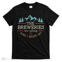 Vintage Beer Breweries Are Calling And I Must Go Craft Beer T-Shirt thumb 0