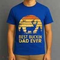 Vintage Best Buckin Dad Ever Mazing Papa Funny Hunting Gift T-Shirt thumb 3