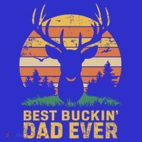 Vintage Best Buckin Dad Ever Deer Hunters Dad Hunting Gift T-Shirt thumb 7