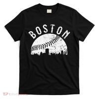 Vintage Baseball Boston Massachusetts Skyline Apparel T-Shirt thumb 0