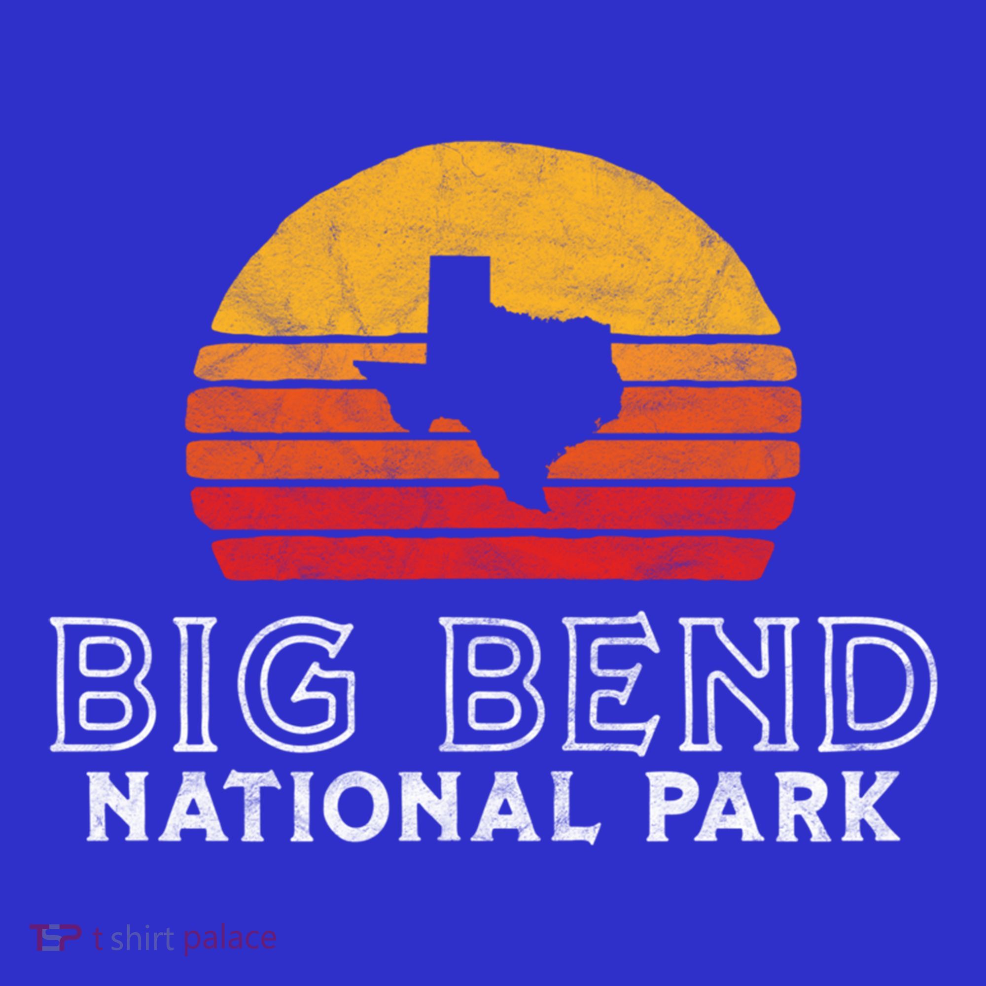 Vintage Big Bend National Park Gift Retro Texas Sun T-Shirt