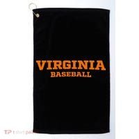 Virginia Baseball Block Golf Towel thumb 0